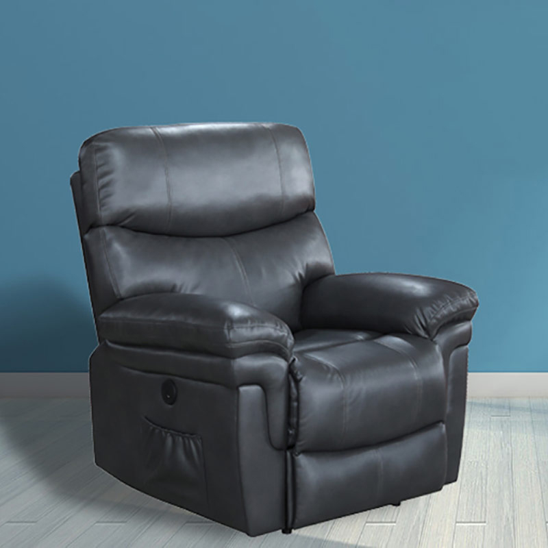 7258 Leren elektrische relaxfauteuil Massageliftstoel met intrekbare voetsteun